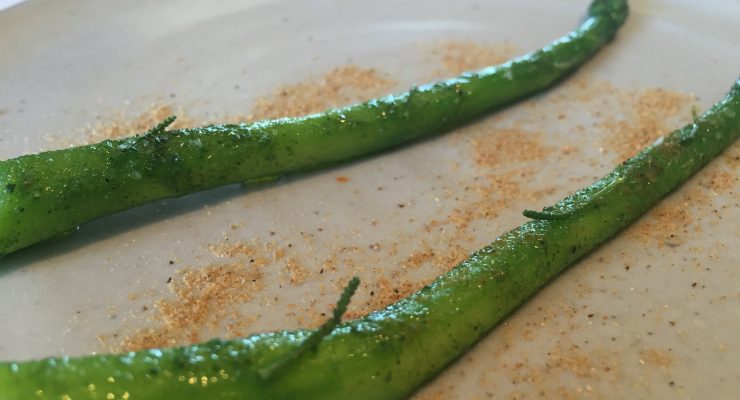 Brae Restaurant Review Asparagus sea butter olive plant